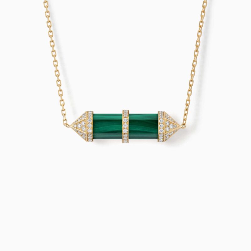 Malachite Chakra Medium Pendant Necklace