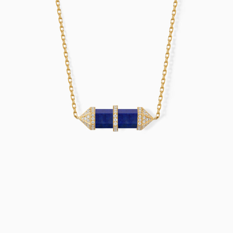 منظر بديل لـ Lapis Lazuli Chakra Small Pendant Necklace