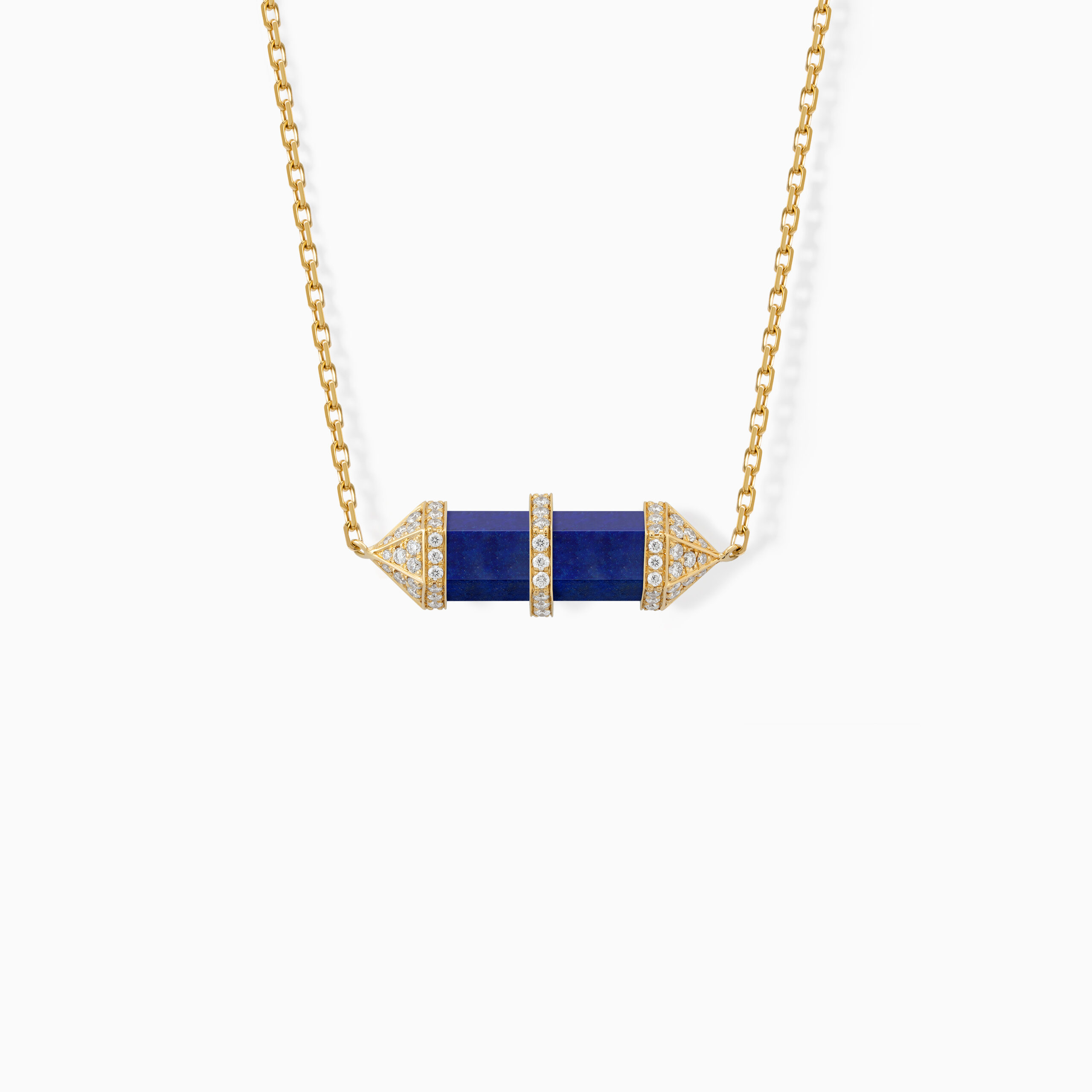 Lapis Lazuli Chakra Small Pendant Necklace - الصورة 2