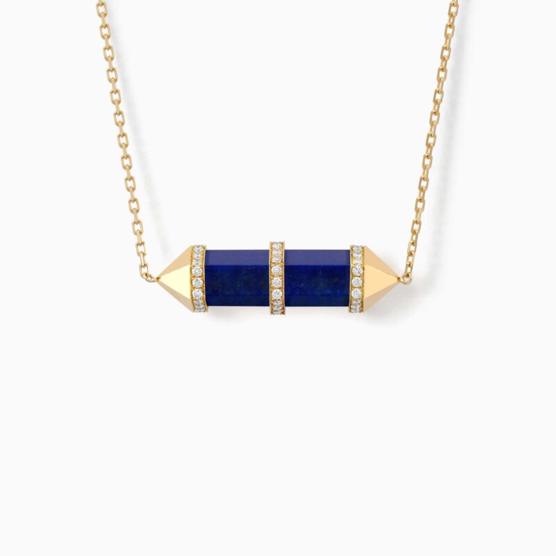 منظر بديل لـ Lapis Lazuli Chakra Medium Pendant Necklace