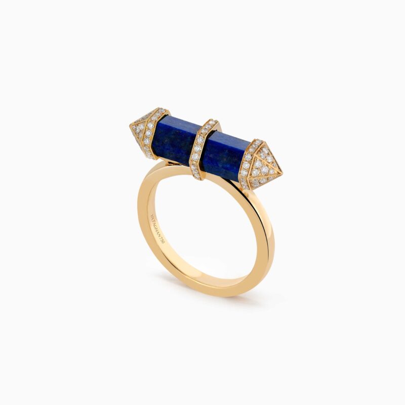 منظر بديل لـ Lapis Lazuli Chakra Small Ring [Horizontal]