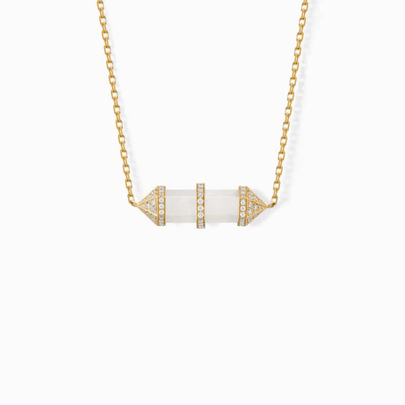 Milky Quartz Chakra Small Pendant Necklace