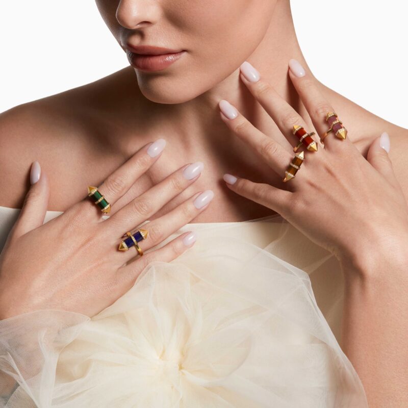 Alternative view of Red Carnelian Chakra Small Ring [Vertical]