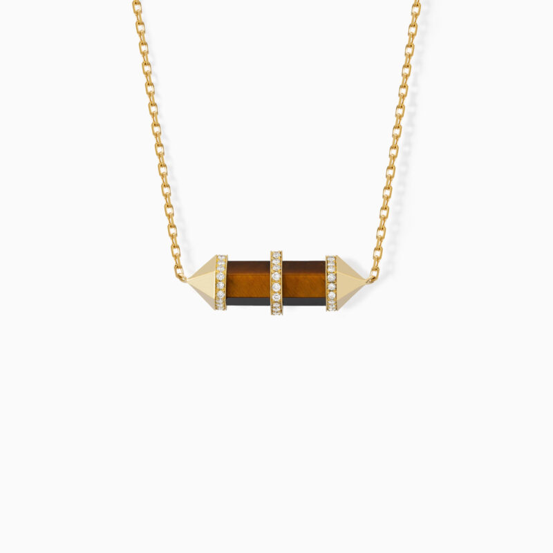 Tiger's Eye Chakra Small Pendant Necklace
