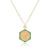 Ginea Necklace in Emeralds (Bail & Clasp in Gold)