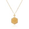 Ginea Necklace in Diamonds (Bail & Clasp in Gold)