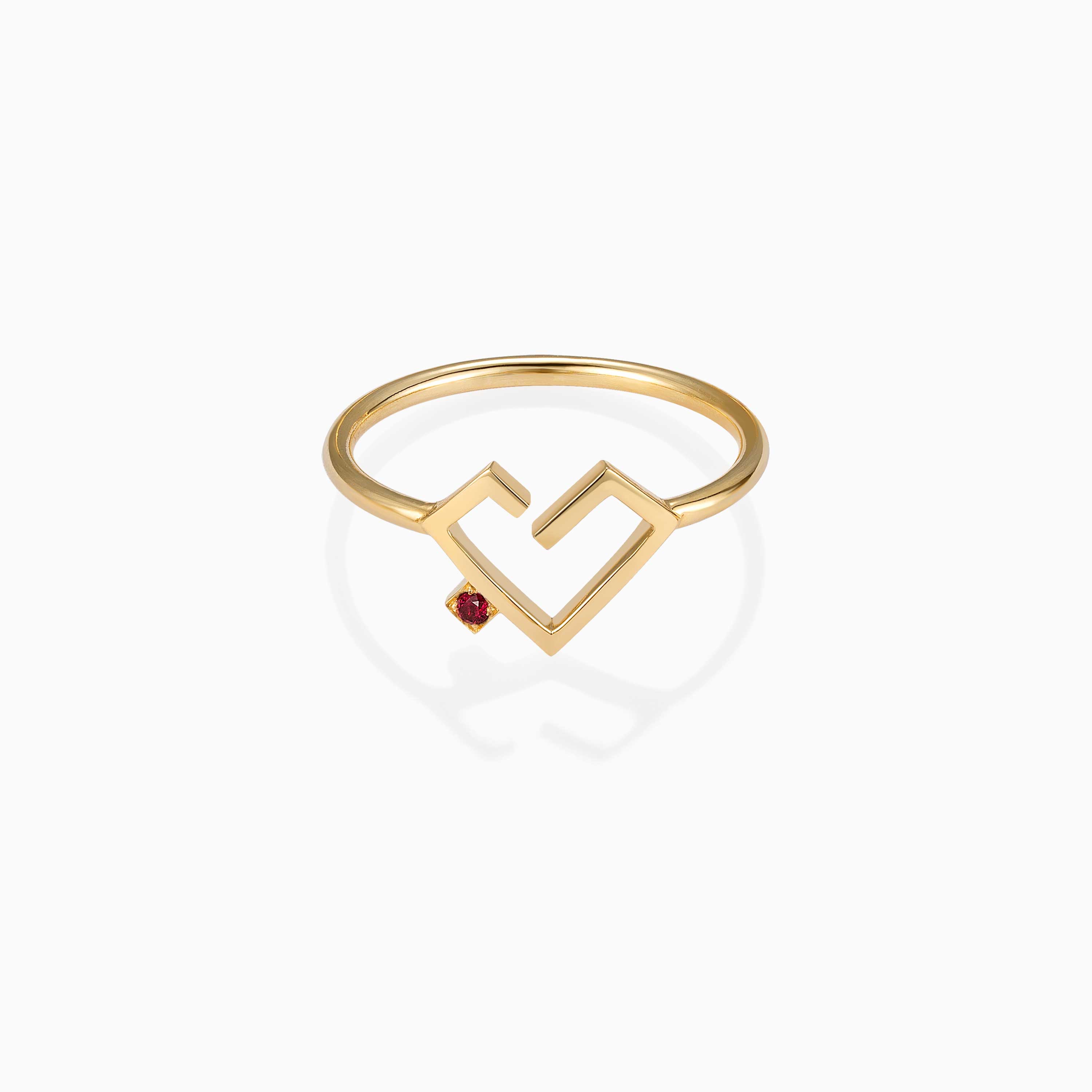 Hubb Solid Gold Ring - الصورة 7