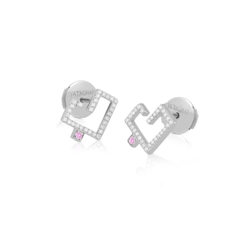 منظر بديل لـ Hubb Full Diamond Earring [Coloured Dot]