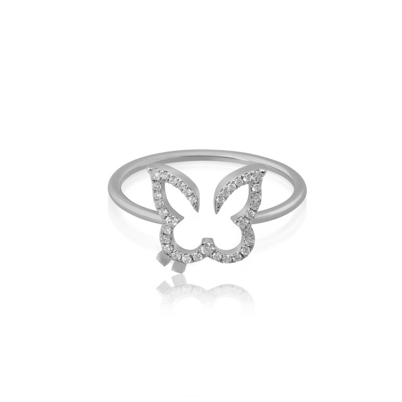 منظر بديل لـ Hurriyah Full Diamond Ring [Gold Dot]