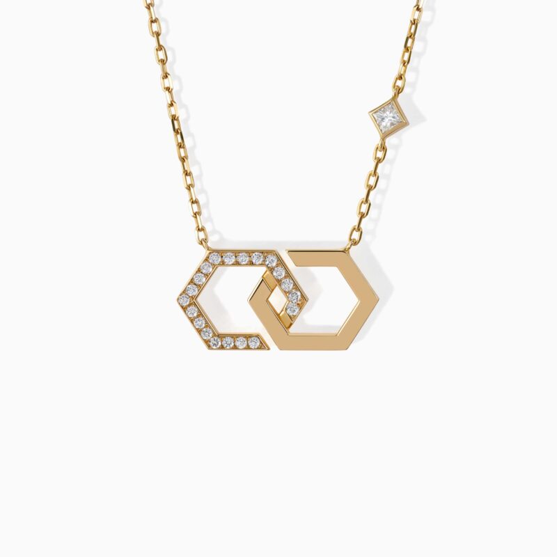 Infinity Medium Necklace [Half Pave]