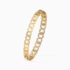 Infinity Bangle [Pave Front / Solid Gold Back]