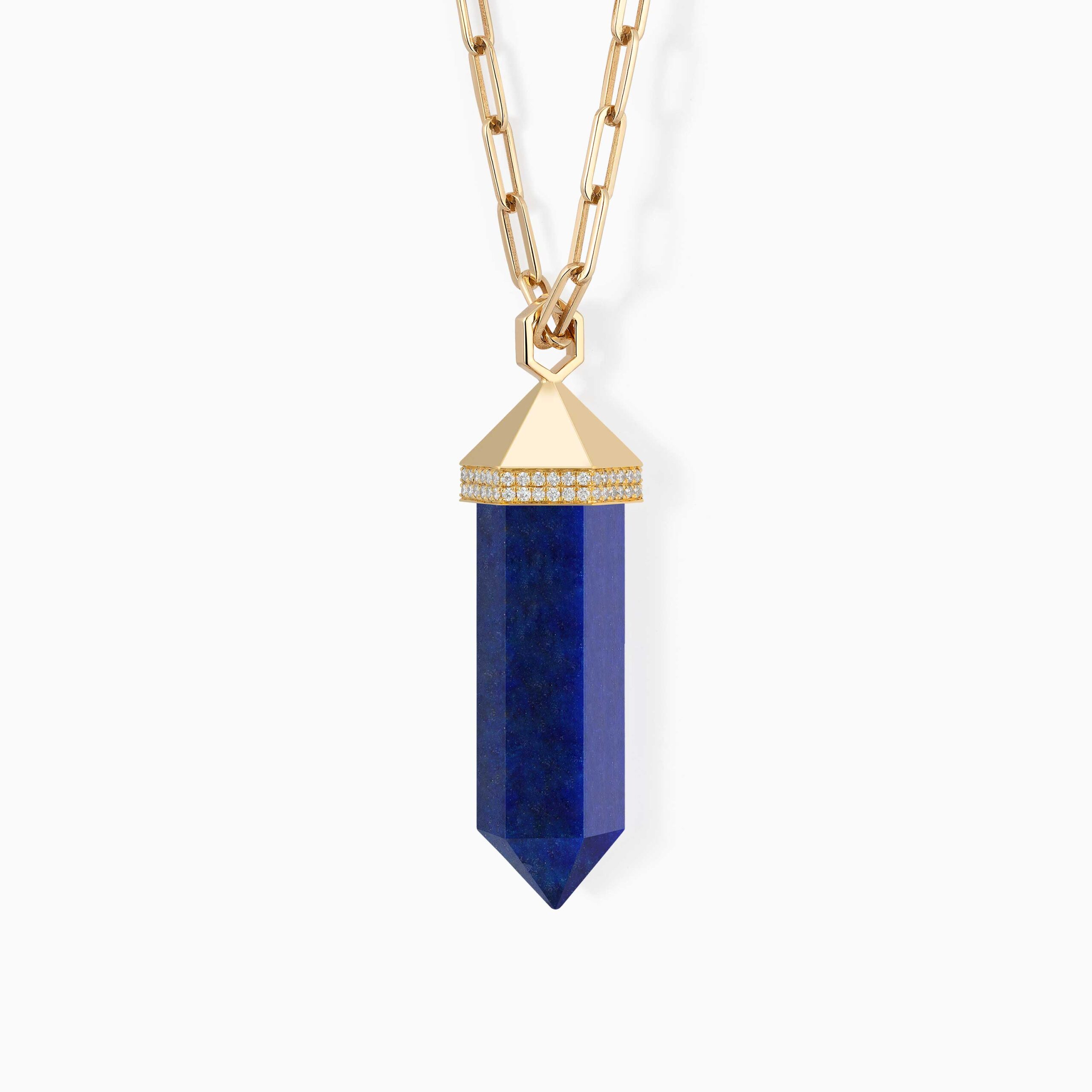 Lapis Lazuli Chakra Large Charm Necklace