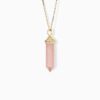 Rose Quartz Chakra Medium Charm Necklace