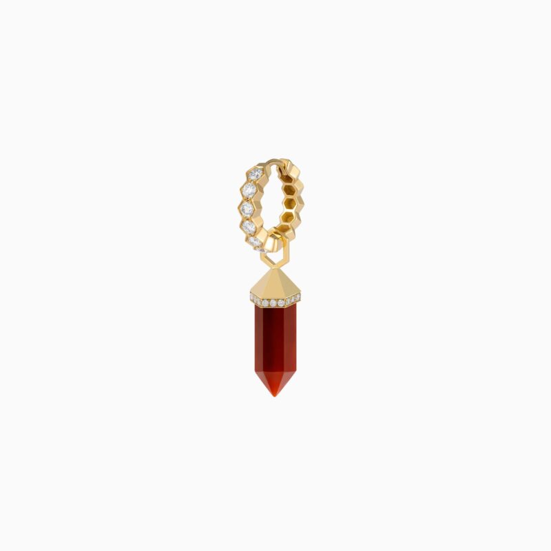 Red Carnelian Chakra Small Charm Earring