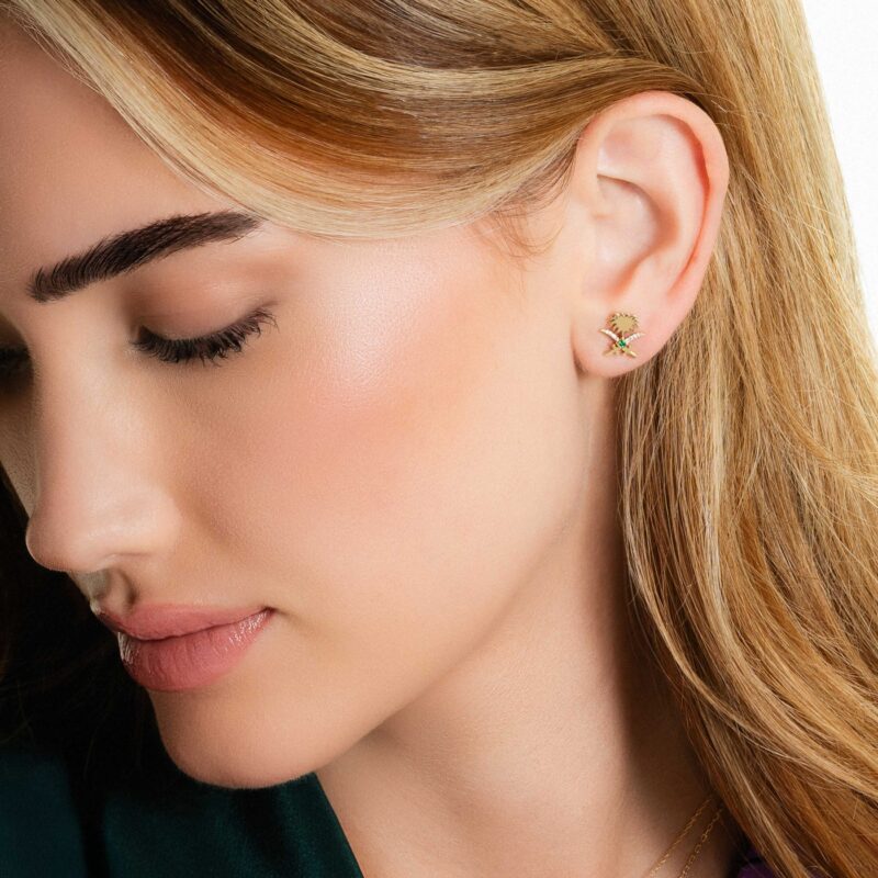 منظر بديل لـ Turathi Standard Push Back Earrings