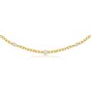 Vintage Choker من Yataghan Jewellery بسلسلة ذهبية سميكة وحجر شفاف مربع بلمعان واضح، بتصميم تشوكر كلاسيكي وراقي.