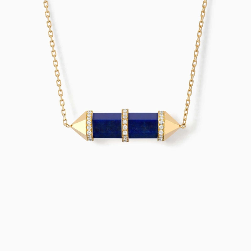 منظر بديل لـ Lapis Lazuli Chakra Medium Pendant Necklace