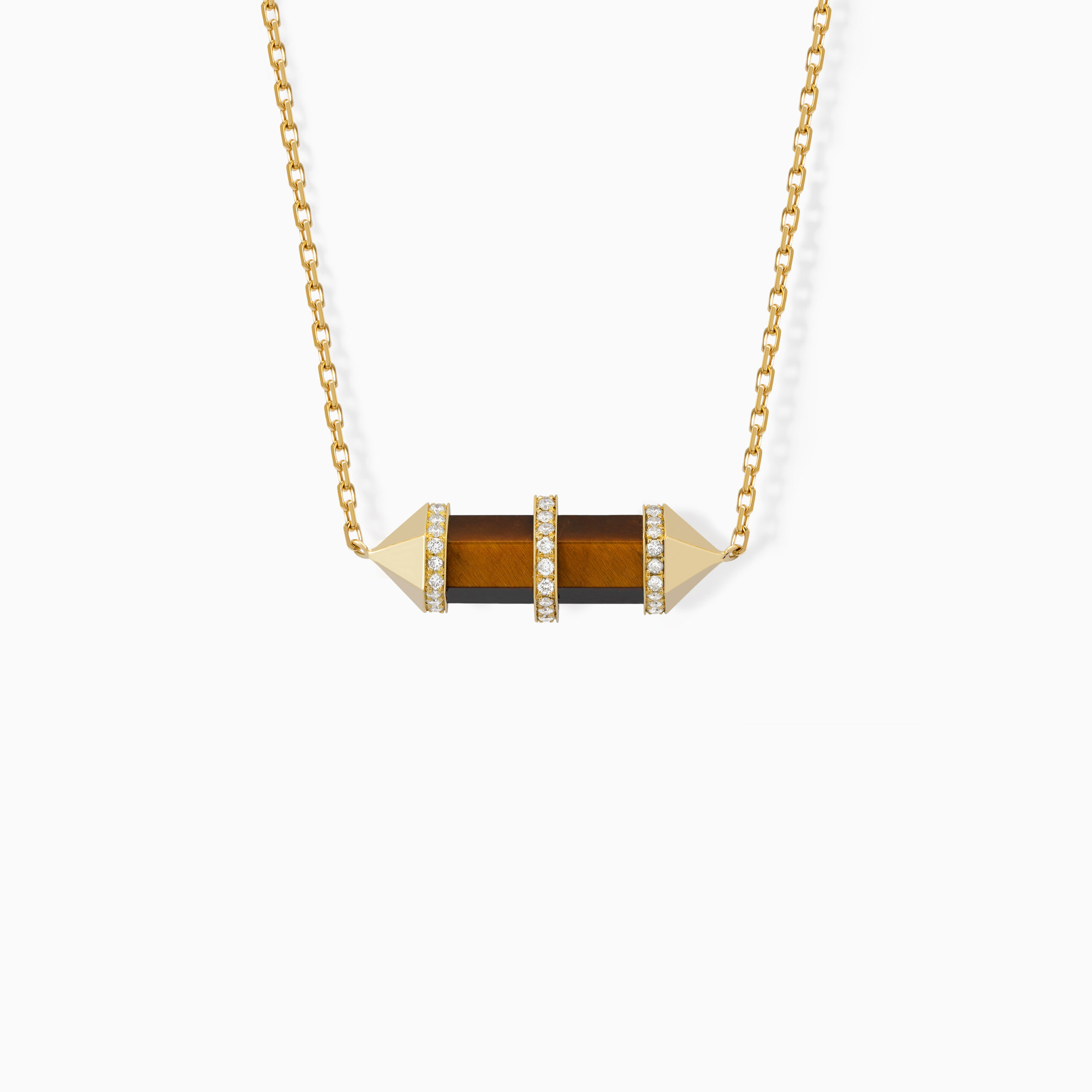 Tiger's Eye Chakra Small Pendant Necklace