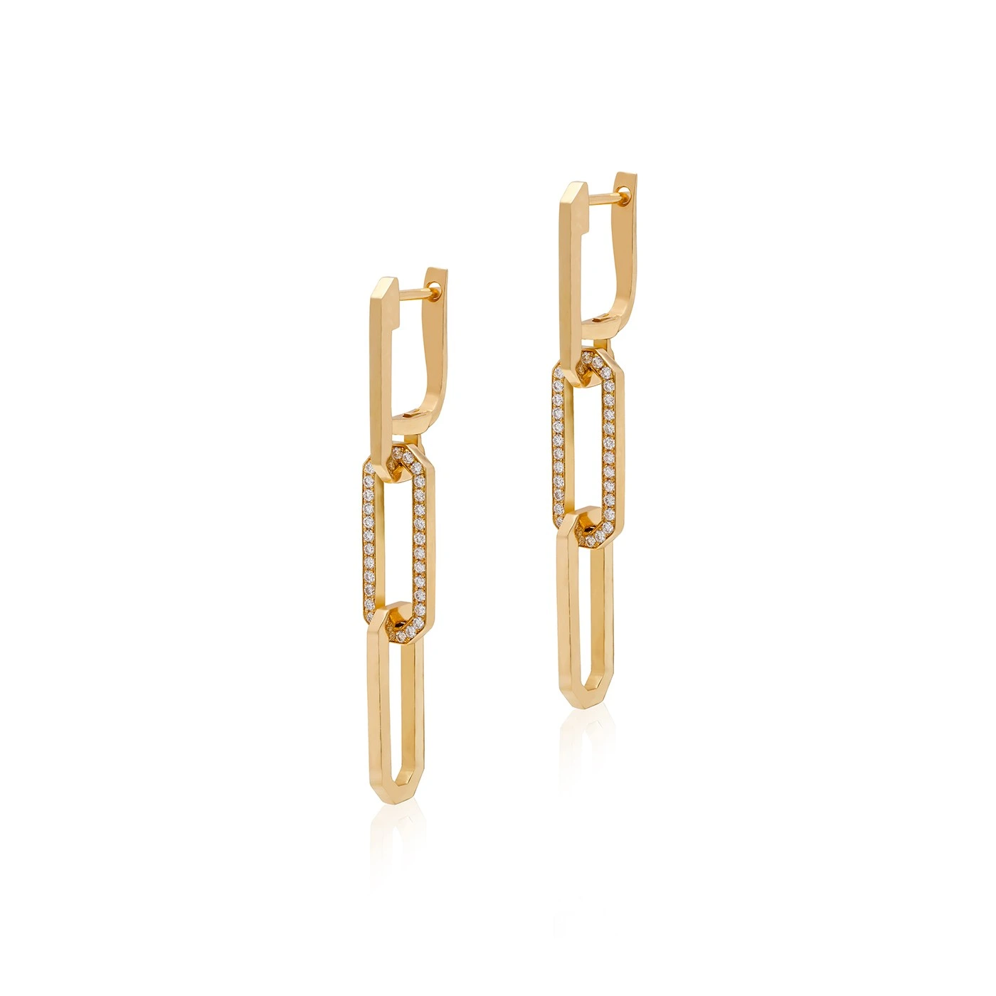Hexagon Link Earring