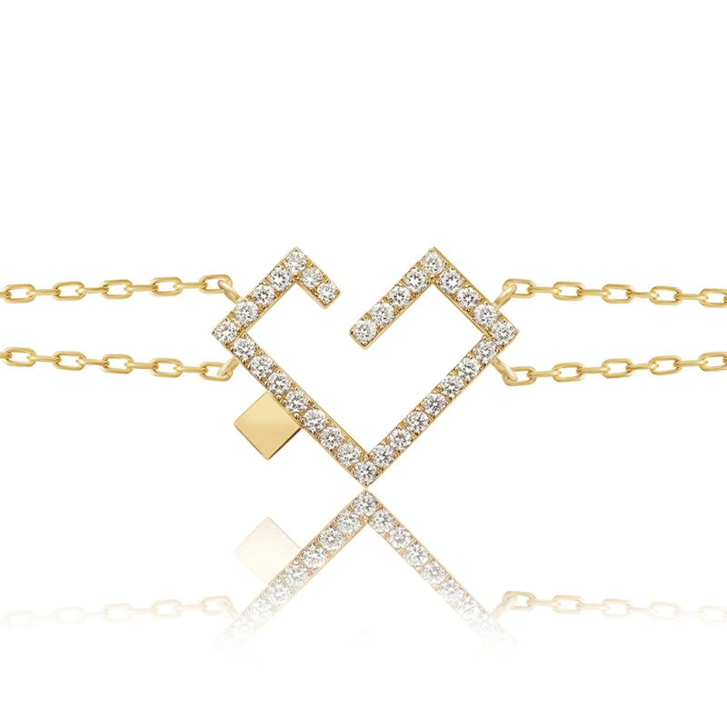 Hubb Full Diamond Bracelet [Gold Dot]