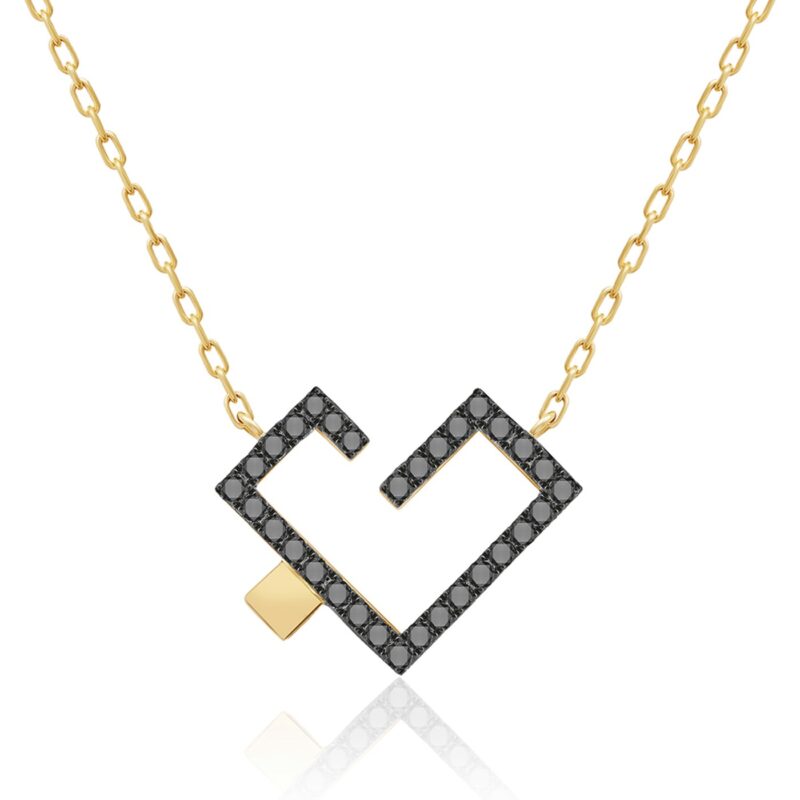Hubb Full Black Diamond Necklace