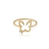 Hurriyah Solid Gold Ring [Diamond Dot]