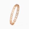 Infinity Bangle [Half Pave / Solid Gold Back]