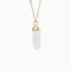 Milky Quartz Chakra Medium Charm Necklace