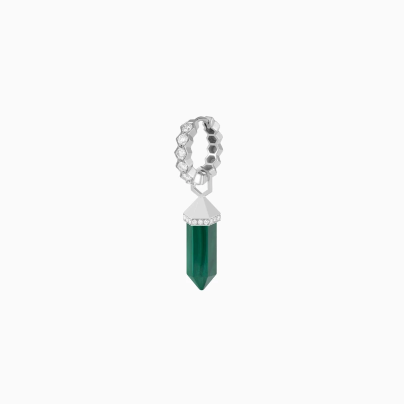 منظر بديل لـ Malachite Chakra Small Charm Earring