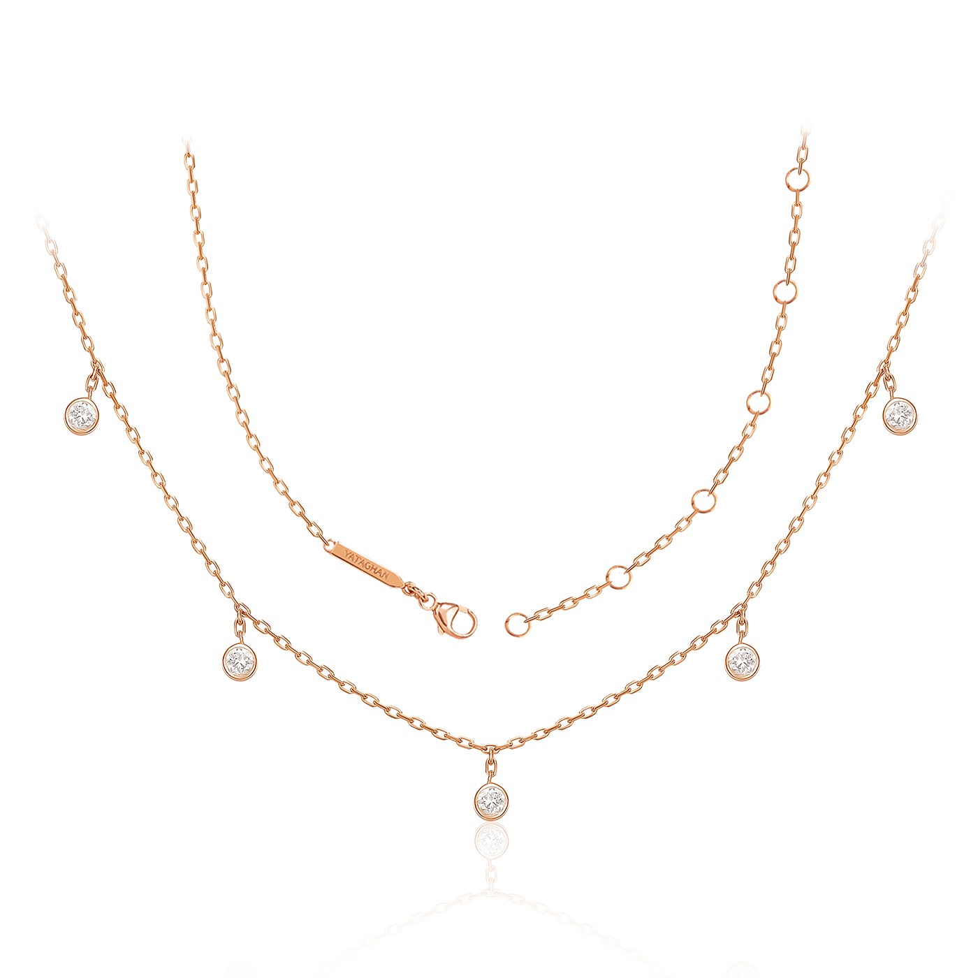 Sparkle Round Necklace - الصورة 3